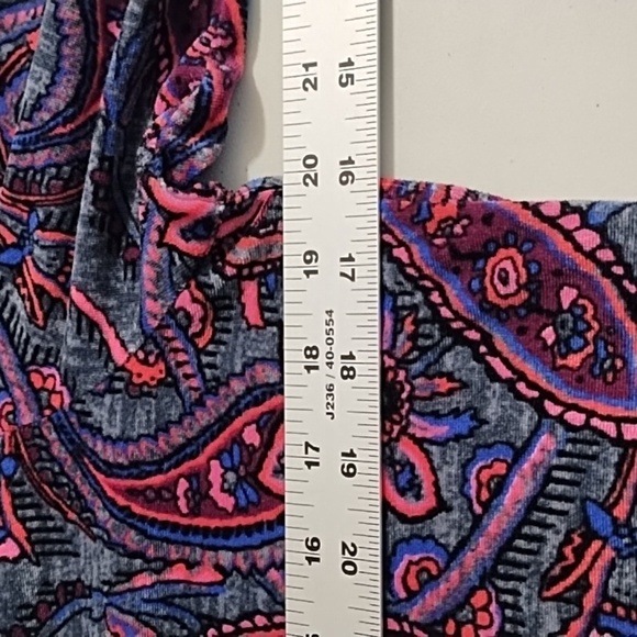 Climate Right Cuddl Duds Y2K Paisley Velour Shirt Med 8/10 - Picture 3 of 9